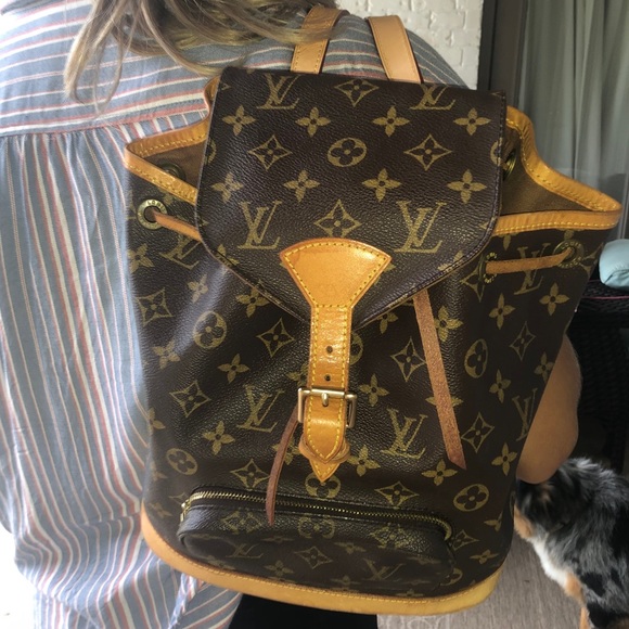 *LOUIS VUITTON MONTSOURIS BACKPACK* w/ new straps - Picture 13 of 16